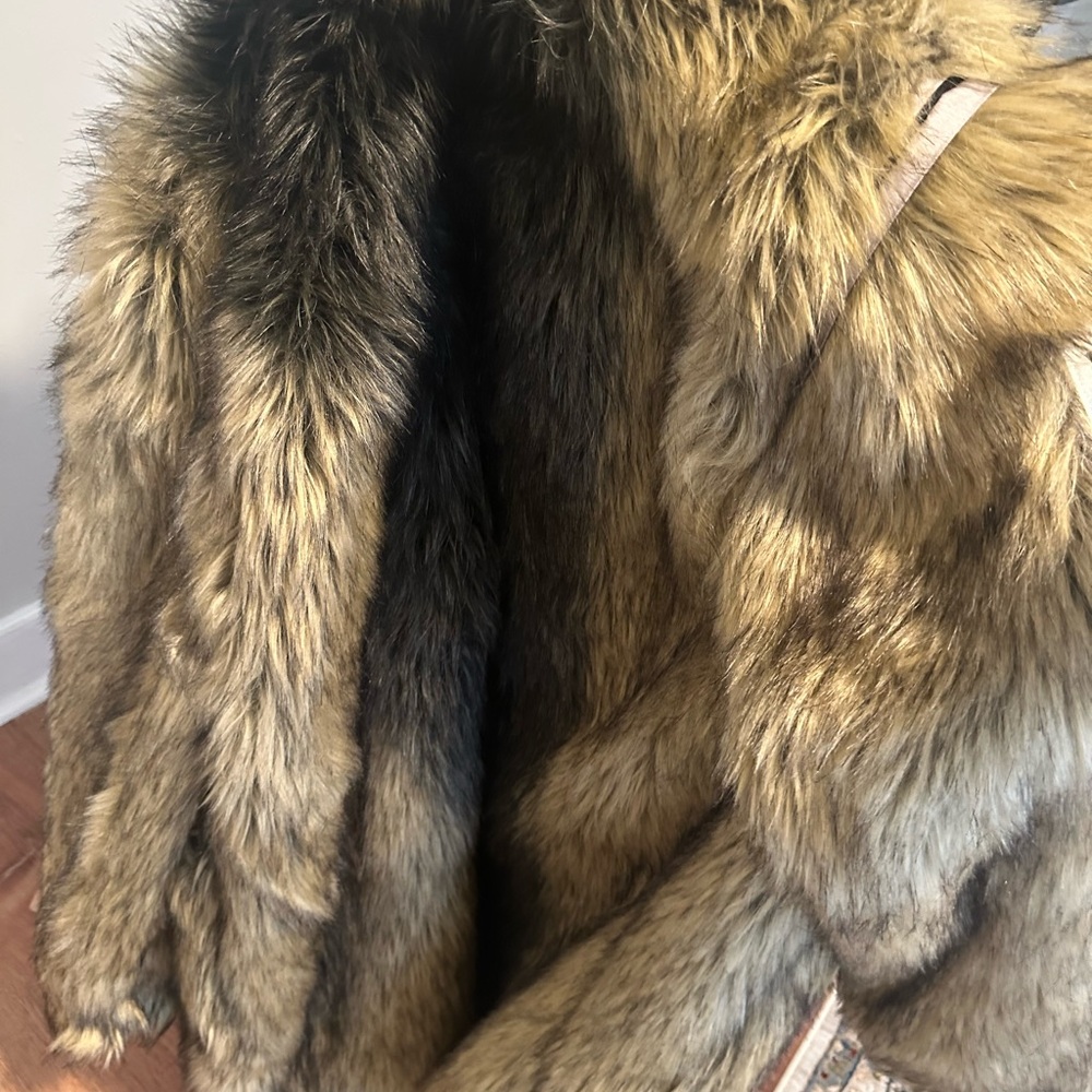 Men's Faux Fur Ski Jacket